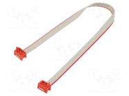 Ribbon cable with connectors; Tape ph: 1.27mm; PIN: 4; Len: 0.2m TE Connectivity