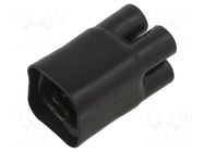 Cable breakout; black; crosslinked polyolefin POX HELLERMANNTYTON