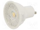 LED lamp; neutral white; GU10; 220/240VAC; 445lm; P: 6W; 110°; 4000K V-TAC