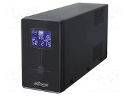 Power supply: UPS; 720W; 1.2kVA; 230V; 382x222x124mm; 7Ah; 12h GEMBIRD