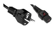 POWER CORD, CEE 7/7 PLUG-60320 C13, 6.6 