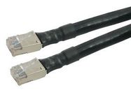 PATCH CORD, RJ45 PLUG-PLUG, 15FT, BLACK