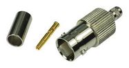 RF/COAXIAL, BNC JACK, STRAIGHT, 50 OHM, CRIMP