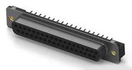 D SUB CONNECTOR, RCPT, DC-37, TH