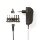 Universal AC Power Adapter | 18 W | 3 - 12 V DC | 1.80 m | 2.1 A | 6 plug(s) | Black