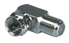 Переходник штекер F - гнездо F 90° AD/F-M:F-F/90 4012386031260