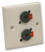 WALL PLATE, 2 X JACK SOCKET