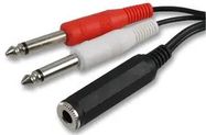 LEAD, 6.3MM ST(ST) TO 2X P -0.5M