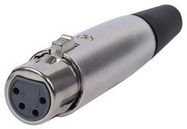 SOCKET, XLR, 4POLE