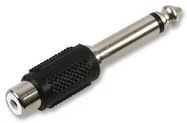 ADAPTER, MONO 6.35MM PLUG-RCA/PHONO RCPT