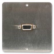 WALLPLATE, VGA, BRUSHED STEEL