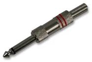 6.35MM JACK PLUG, MONO, RED