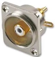 PHONO SOCKET, UNIFIED SHELL/WHITE