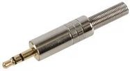 3.5MM JACK PLUG, 3P, METAL