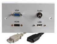 WALLPLATE 2G,HDMI,VGA,AUDIO,USB A