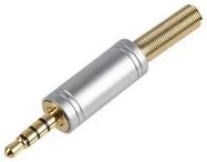 CONNECTOR, 3.5MM JACK PLUG, 4P, METAL+SR