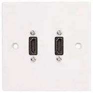 WALLPLATE, 1G, DUAL 90DEG HDMI