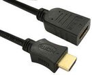 0.5M HS HDMI WITH ETHERNET M - F BLACK