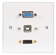 AV WALLPLATE-FEMALE HDMI, SVGA, USB B