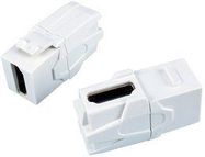 90DEG KEYSTONE COUPLER, HDMI RCPT, WHT