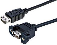 USB 2.0 PANEL MOUNT A ADAPTOR LEAD 1M