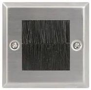 SINGLE GANG STEEL BRUSH WALLPLATE