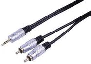 3.5MM JACK TO 2X PHONO PLUGS - 1M