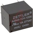 Relė 12VDC; 15A, 1CO;  400Ω; Zettler (nehermetiška)