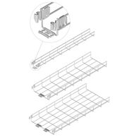 Wired cable tray with KLIK system BAKS KDSZ400H60/3
