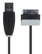 Sync and Charge Cable Samsung 30-Pin Male - USB-A Male 1.00 m Black