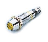 Signalinė lemputė LED 24V Ø8mm geltona