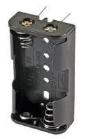 BATTERY HOLDER, AA, THROUGH HOLE