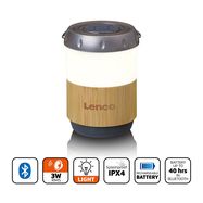 Lantern with built-in Bluetooth® speaker Bamboo
