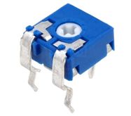 Paderinamas rezistorius 0.1W 100K horizontalus, RoHS