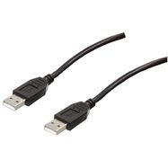 Кабель USB2.0 Вилка - Вилка 3м черный