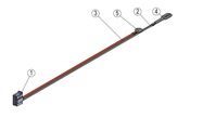 Laidas baterijoms su JST PHR4 jungtimi ir 125mm raudonu bei 156mm juodu laidu