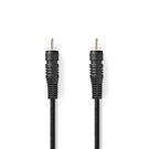 Digital Audio Cable | RCA Male | RCA Male | Nickel Plated | 2.00 m | Round | PVC | Black | Box