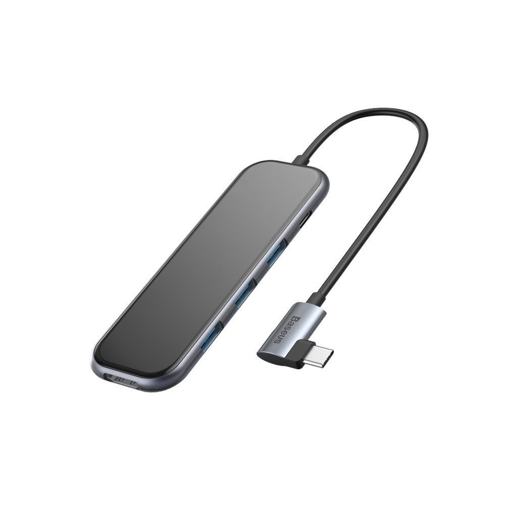 BASEUS Jungčių stotelė / USB C kištukas - 3xUSB3.0, HDMI, USB C PD lizdai BASEUS | LEMONA