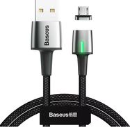 Cable USB2.0A plug - Mgnetic Micro USB 2.4A 1m Black Baseus Zinc