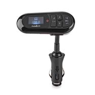 Car FM Transmitter | Gooseneck | Hands free calling | 0.4 " | LCD Screen | Bluetooth® | 5.0 V DC / 0.5 A | Google Assistant / Siri | Black