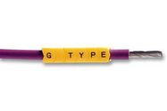 CABLE MARKER, G, 3/20, +, PK100