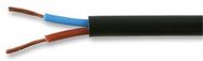 FLEX CABLE, 2CORE, BLK, 0.75MM2, 100M