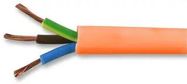 FLEX CABLE, 3CORE, ORG, 2.5MM2, 100M