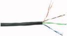 UNSHLD MULTICORED CABLE, 8POS, BLK, 100M