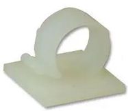 CABLE CLIP S/ADHESIVE 18MM 50/PK NAT
