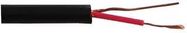 MIC CABLE UNBALANCED 24AWG BLK 100M