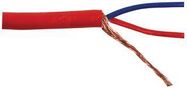 MICROPHONE CABLE 2 CORE RED 100M