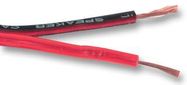 CABLE, FIG8, 2 X 0.57MM, RED/BLK, 100M
