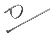 Kabelių tvirtinimo dirželiai 250x7.5mm 220N atleidžiami, juodi (100 vnt)