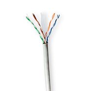 Network Cable Roll | CAT6 | Stranded | U/UTP | CCA | 100.0 m | Indoor | Round | PVC | Grey | Pull Box